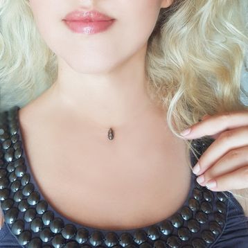 Swarovski Taşlı Hayalet Gümüş Kolye