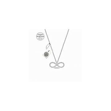 Swarovski Zirkon Taşlı Sonsuzluk Bayan Gümüş Kolye