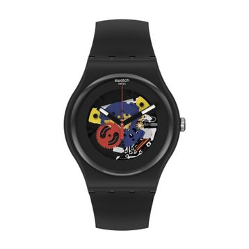 Swatch Black Lacquered Again SO29B107 Kol Saati