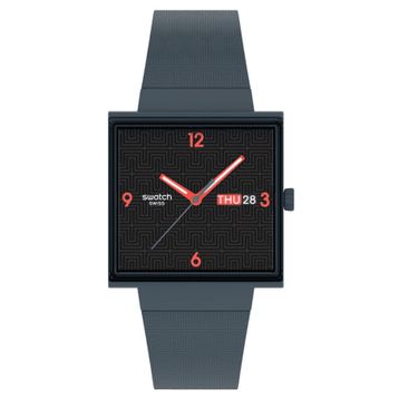Swatch SO34M701 Squared Off Unisex Kol Saati