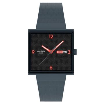 Swatch SO34M701 Squared Off Unisex Kol Saati