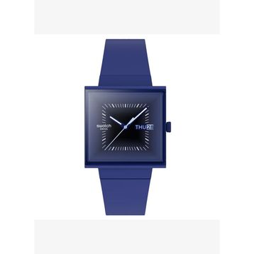 Swatch SO34N700 Squarely Blacklight Unisex Kol Saati