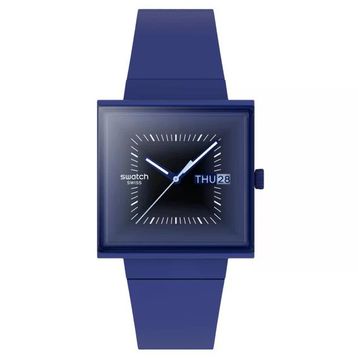 Swatch SO34N700 Squarely Blacklight Unisex Kol Saati