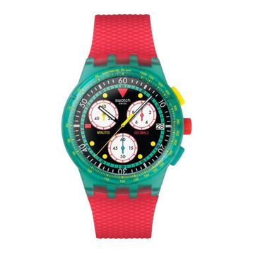 Swatch SUSG409 Neon Emerald Chrono Erkek Kol Saati