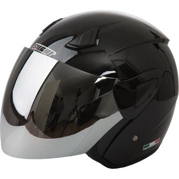 Sway 700 Parlak Siyah Yarım Kask