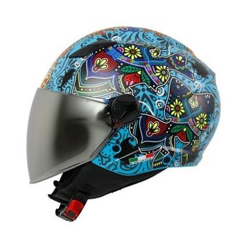 Sway 765 Spring Blue Yarım Motosiklet Kaskı