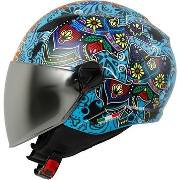 Sway 765 Spring Blue Yarım Motosiklet Kaskı
