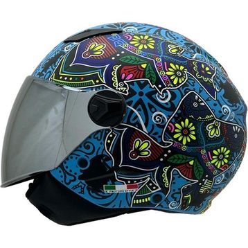 Sway 765 Spring Blue Yarım Motosiklet Kaskı