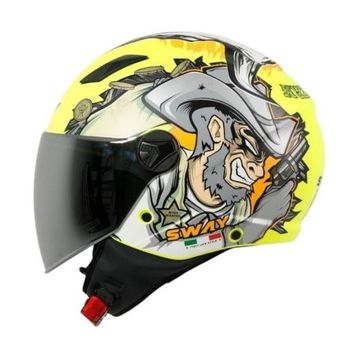 Sway SW 765 Wanted Yellow Yarım Kask