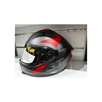 Sway SW-865 St Titanyum Kırmızı Siyah Güneş Gözlüklü Kask