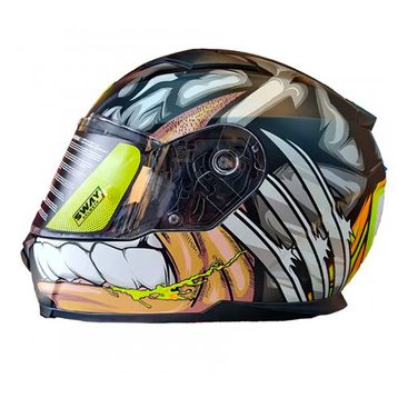 Sway SW816 Full Face Gri Motosiklet Kaskı