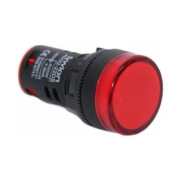 Swion AD22-22DS 22 mm 24V Kırmızı Sinyal Lambası