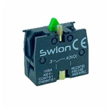 Swion LAY5-BE101 22 mm Yeşil NO Kontak Blok