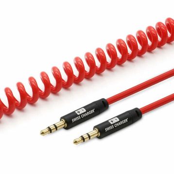 Swiss Charger SCC-10009 1.5 mt Spiral Ses Kablosu
