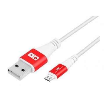 Swiss Charger SCC-10070 Mikro USB Kırmızı Beyaz Şarj Kablosu