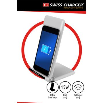 Swiss Charger SCC-30092 Kablosuz Şarj Cihazı