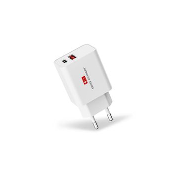 Swiss Charger SCH-40659 Beyaz 65 W Type-C ve USB Hızlı Şarj Cihazı