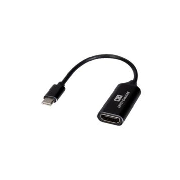 Swiss Charger SCV-30042 Type-C Hdmi Siyah 4K Görüntü Aktarım Kablosu