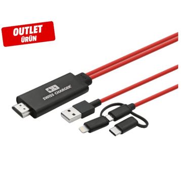 Swiss Charger SCV-30043 Görüntü Aktarım Kablosu