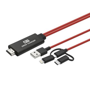 Swiss Charger SCV-30043 Görüntü Aktarım Kablosu