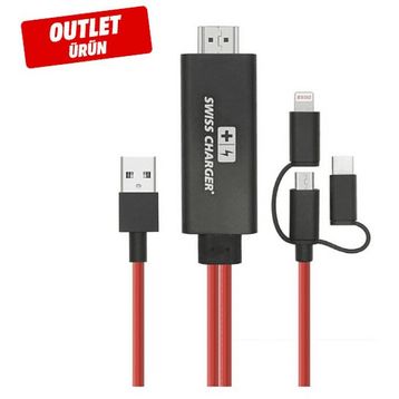 Swiss Charger SCV-30043 Görüntü Aktarım Kablosu