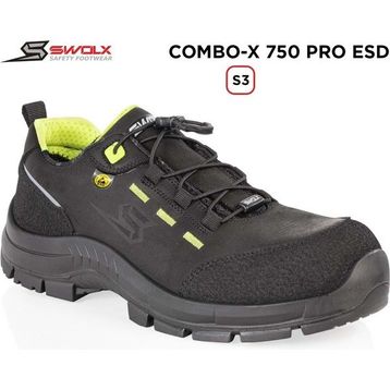 Swolx Combo X Pro ESD 750 S3 Siyah İş Ayakkabısı