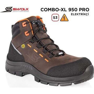 Swolx Combo-XL 950 PRO S3 Kahverengi İş Botu