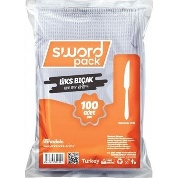 Sword 100 Adet Pack Lüks Plastik Bıçak