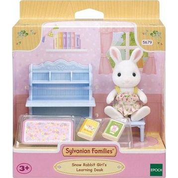 Sylvanian Families 5679 Kar Tavşan Kız ve Çalışma Masası
