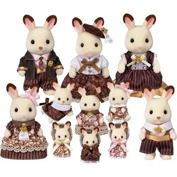 Sylvanian Families 5848 Çikolata Tavşan Ailesi Yıldönümü Figür Seti