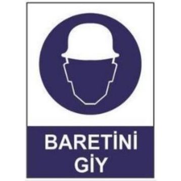 Sym STW011 Baretini Giy Uyarı Levhası