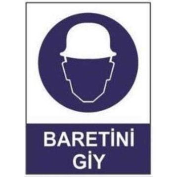 Sym STW011 Baretini Giy Uyarı Levhası