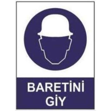 Sym STW011 Baretini Giy Uyarı Levhası
