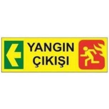 Sym STW044 Yangın Çıkışı Sol Uyarı Levhası