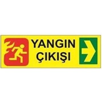 Sym STW045 Yangın Çıkışı Sağ Uyarı Levhası