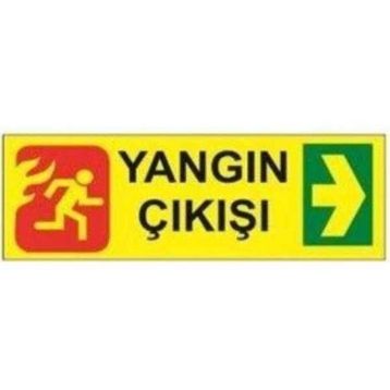 Sym STW045 Yangın Çıkışı Sağ Uyarı Levhası