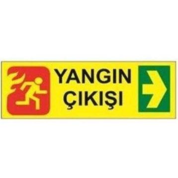 Sym STW045 Yangın Çıkışı Sağ Uyarı Levhası