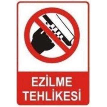 Sym STW050 Ezilme Tehlikesi Uyarı Levhası