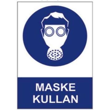 Sym STW057 Maske Kullan Uyarı Levhası