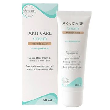 Synchroline Aknicare Cream Teintee Clair 50 ml Akne Karşıtı Bakım Kremi
