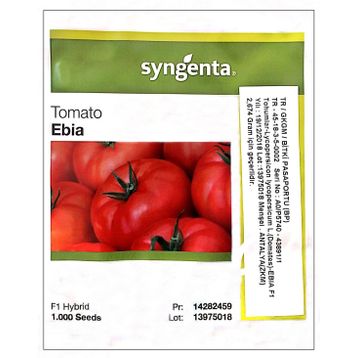 Syngenta 1000 Adet Ebia F1 Oturak Hibrit İri Domates Tohumu