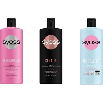 Syoss 3x500 ml Karışık Bakım Şampuanı