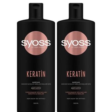 Syoss Keratin Mükemmelliği 550 ml 2'li Set Şampuan