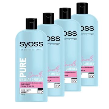 Syoss Pure Smooth 4x550 ml Şampuan