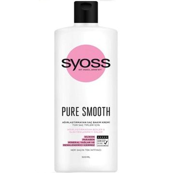 Syoss Pure Smooth 500 ml Ağırlaştırmayan Saç Kremi