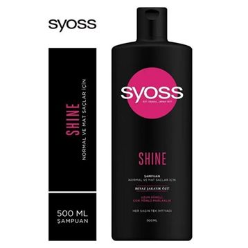 Syoss Shine 4x500 ml Şampuan + Şampuan Fırçası