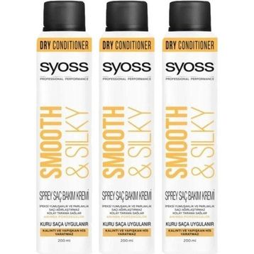 Syoss Smooth Silky Sprey 3x200 ml Saç Bakım Kremi