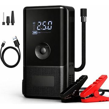 Syotech DK002 10.000 Mah Hava Kompresörlü Taşınabilir Araç Akü Takviye Cihazı ve