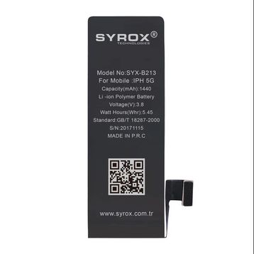 Syrox B213 1440 Mah iphone 5 Batarya