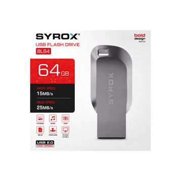 Syrox Bold Design BL64 64 GB Flash Bellek